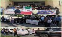 حضور مسئولین و کارکنان و دانشجویان دانشکده علوم پزشکی و بهداشتی درمانی شرق هرمزگان در راهپیمایی یوم الله ۱۳ آبان