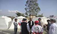 پیگیری مسائل بهداشت و درمان در کمپ روستای نگر پایین در شرایط پساسیل