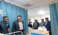 حضور سرزده مدیر کل دفتر بازرسی وزارت بهداشت و ریس دانشگاه علوم پزشکی هرمزگان از شبکه بهداشت و بیمارستان شهرستان جاسک