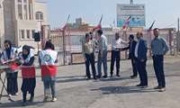 مشارکت دانشکده علوم پزشکی شرق هرمزگان و جمعیت هلال احمر میناب برای ایجاد شور مهدوی در روز نیمه شعبان