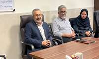 معارفه دکتر ناصر پوراسمی به عنوان ریاست جدید در جمع کارکنان بیمارستان جاسک